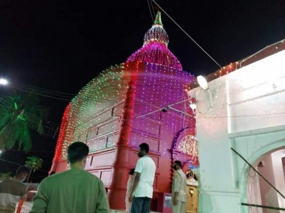Rushes of Devotees in Goddess Tripura Sundari Temple, Social Distancing rules imposed under Observation of Gomati District Authority : Auspicious Kali Puja observed across Tripura Rushes of Devotees in Goddess Tripura Sundari Temple, Social Distancing rules imposed under Observation of Gomati District Authority : Auspicious Kali Puja observed across Tripura